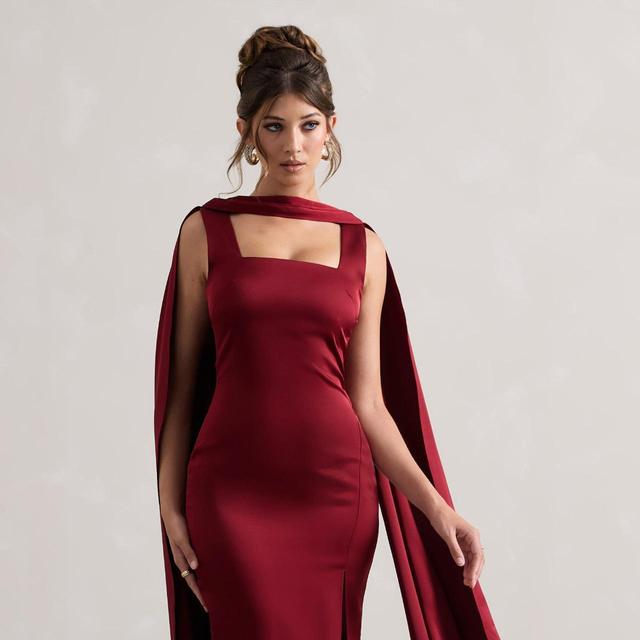 Club L Women's Maxi Dress - Burgundy - 14 on Productcaster.