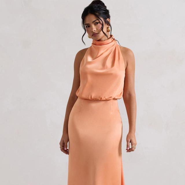 Club L Women's Midi Dress - Orange - 14 on Productcaster.