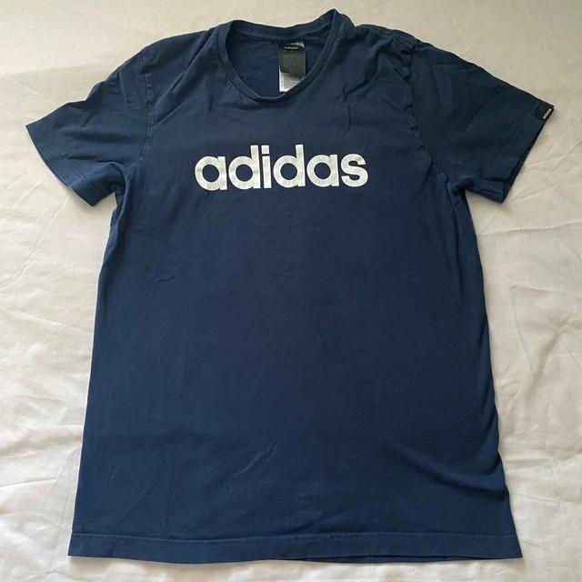 Adidas Men's T-shirt - Navy - S on Productcaster.