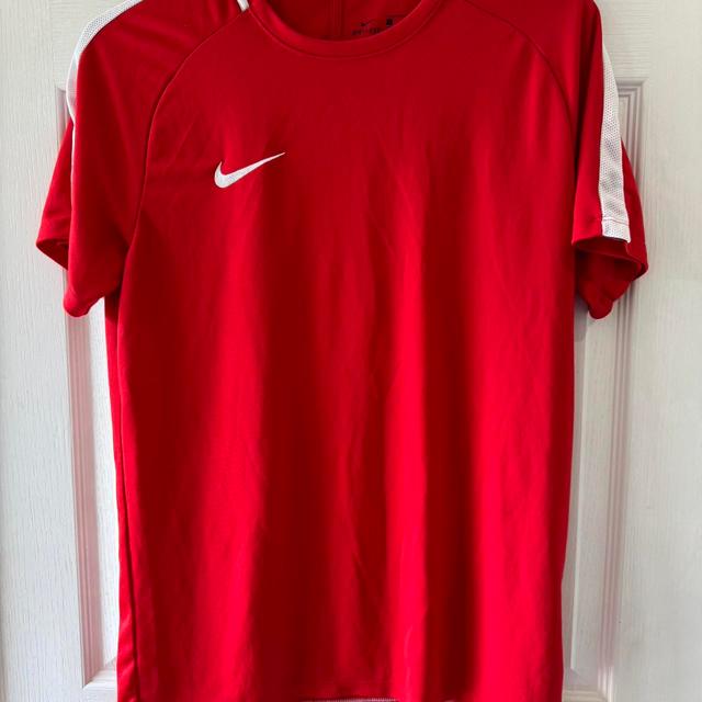 Nike Men's T-shirt - Red/White - L on Productcaster.