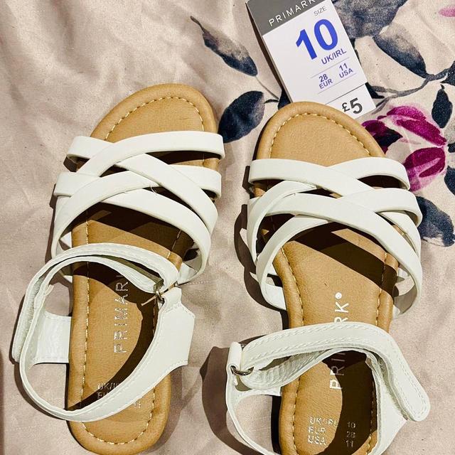 Primark Women's Sandals - White - UK 10 on Productcaster.