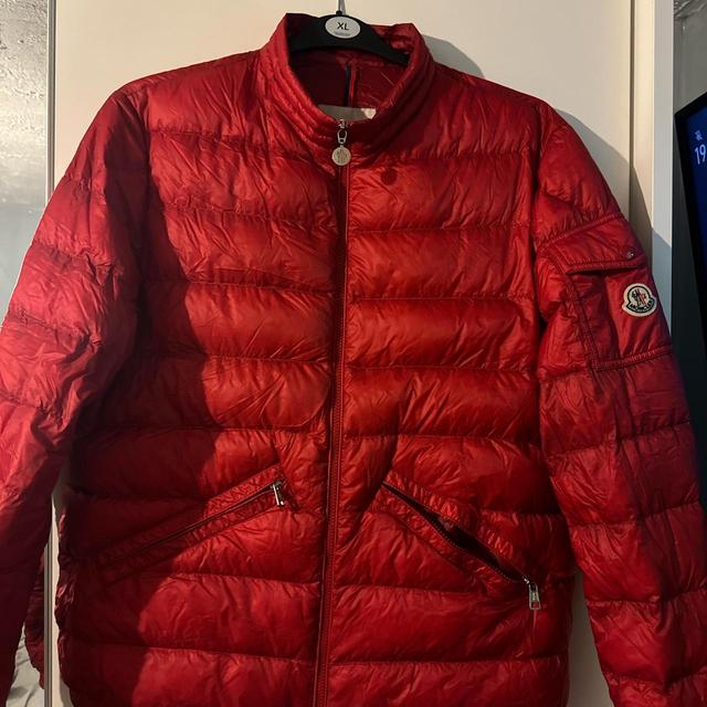 Moncler Men's Puffer Jacket - Red - L on Productcaster.