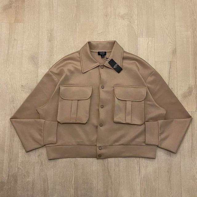 Boohoo Men's Bomber Jacket - Tan - M on Productcaster.