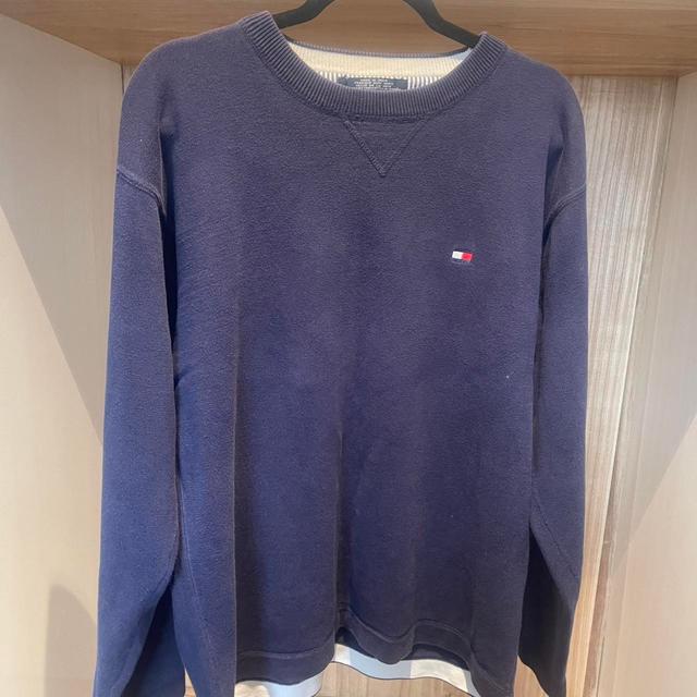 Tommy Hilfiger Men's Sweatshirt - Navy - L on Productcaster.