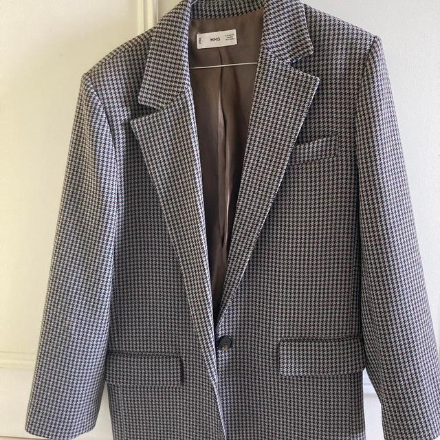 Mango Women's Blazer Jacket - Brown/Grey - XS on Productcaster.