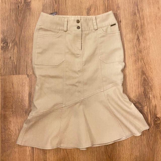 Women's Skirt - Tan/Cream - UK 8 on Productcaster.