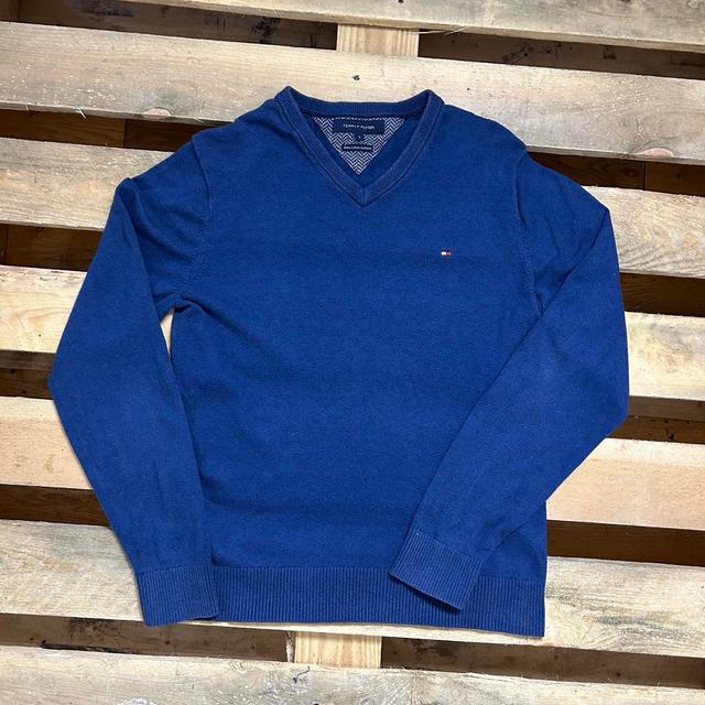 Tommy Hilfiger Men's Jumper - Blue - XS on Productcaster.