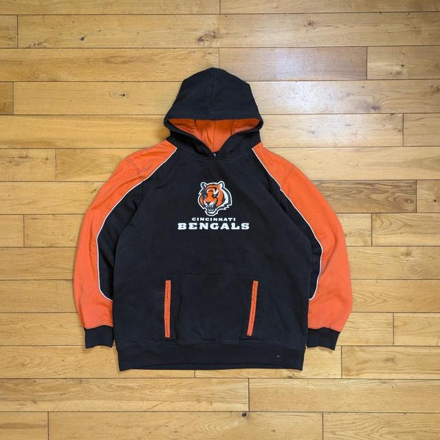 Reebok Men's Hoodie - Black/Orange - M on Productcaster.