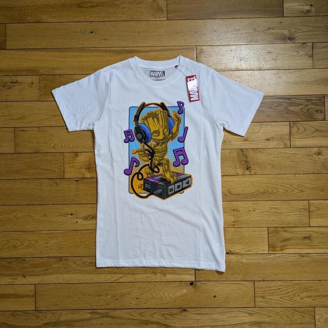 Marvel Men's T-shirt - White - S on Productcaster.