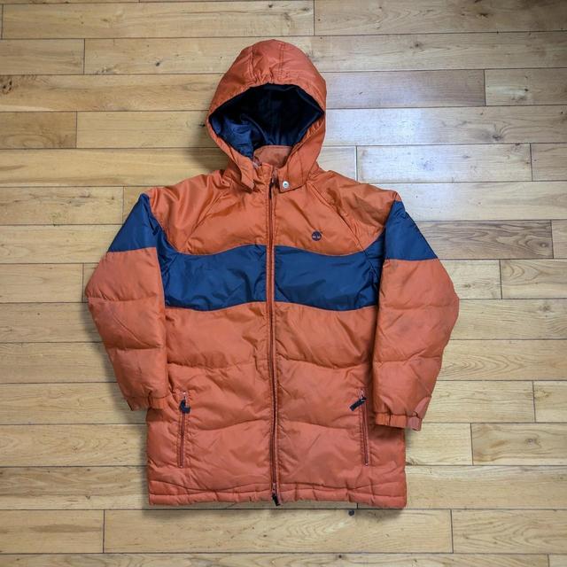 Timberland Men's Coat - Orange/Navy - M on Productcaster.