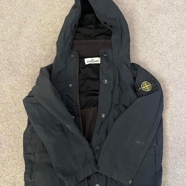 Stone Island Kids' Coat - Black/Navy - 8 years on Productcaster.