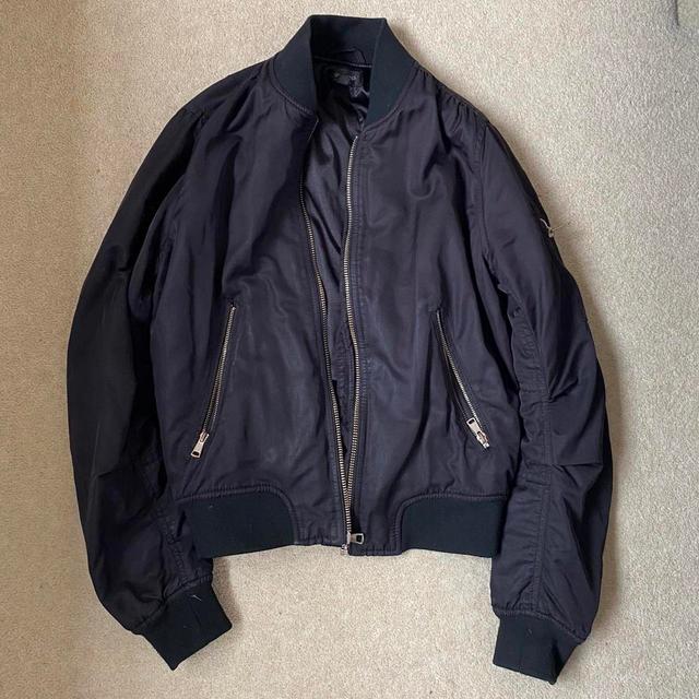 Topshop Women's Bomber Jacket - Navy - UK 10 on Productcaster.