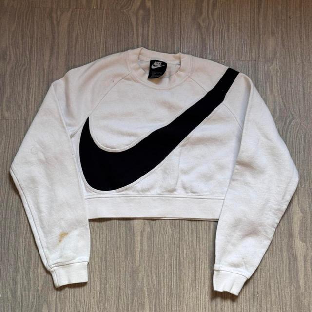 Nike Women's Sweatshirt - White/Cream - XS on Productcaster.