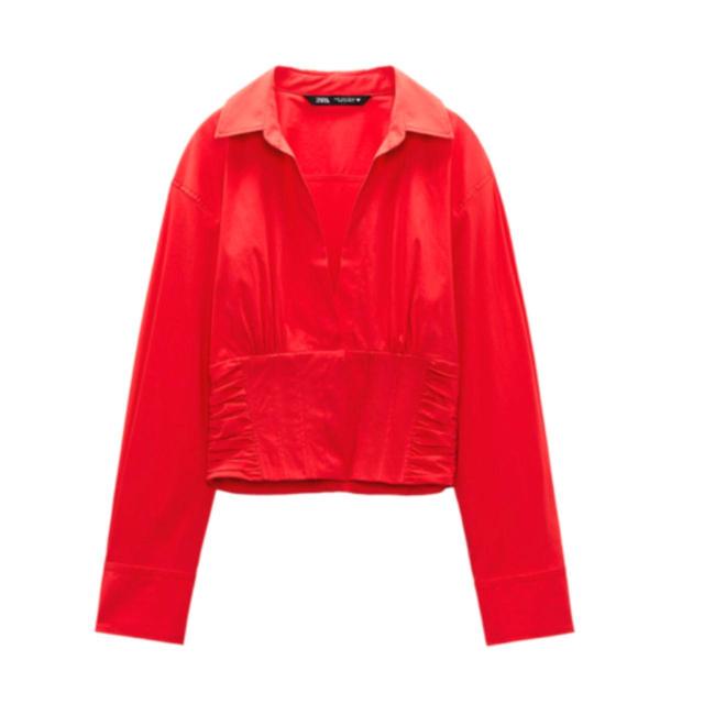 Zara Women's Blouse - Red/Orange - S on Productcaster.