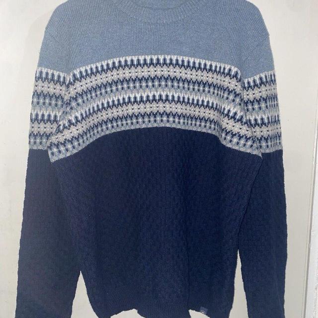 Vintage Men's Jumper - Blue - XXL on Productcaster.