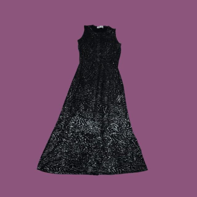 Vintage Women's Maxi Dress - Black - 10 on Productcaster.