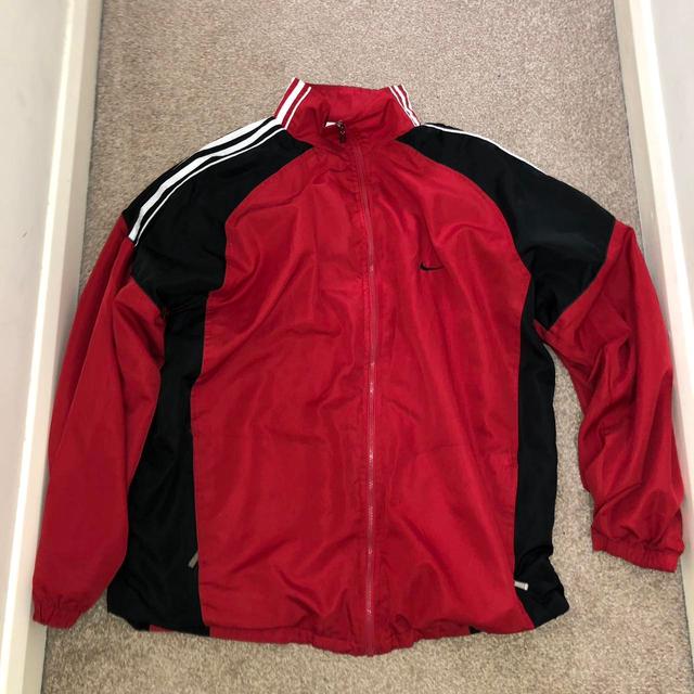 Nike Men's Jacket - Red - L on Productcaster.