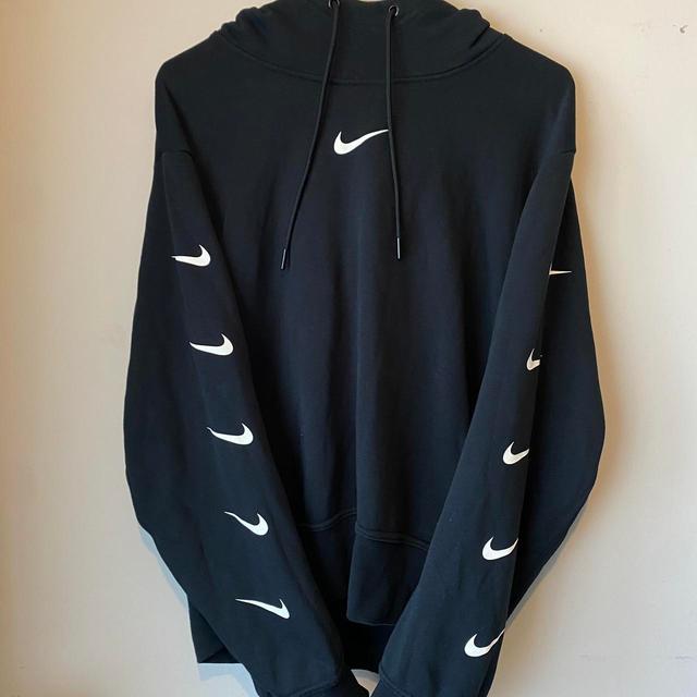 Nike Women's Hoodie - Black/White - M on Productcaster.