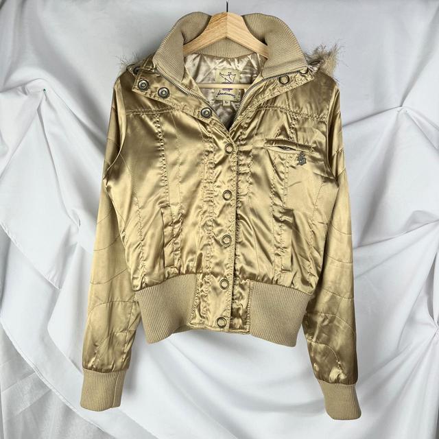 Original Retro Brand Women's Bomber Jacket - Gold - M on Productcaster.