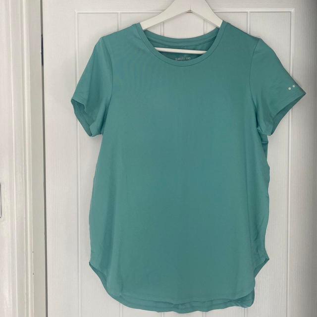 Matalan Women's T-shirt - Blue/Green - 12 on Productcaster.