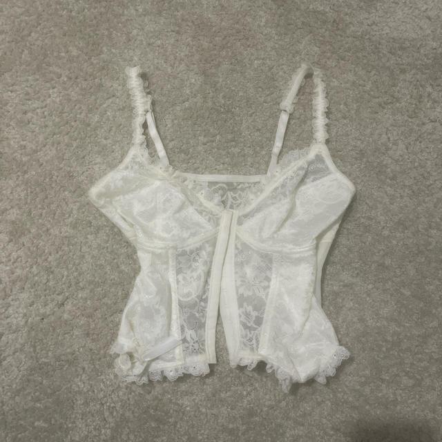 Urban Outfitters Women's Corset - White - L on Productcaster.