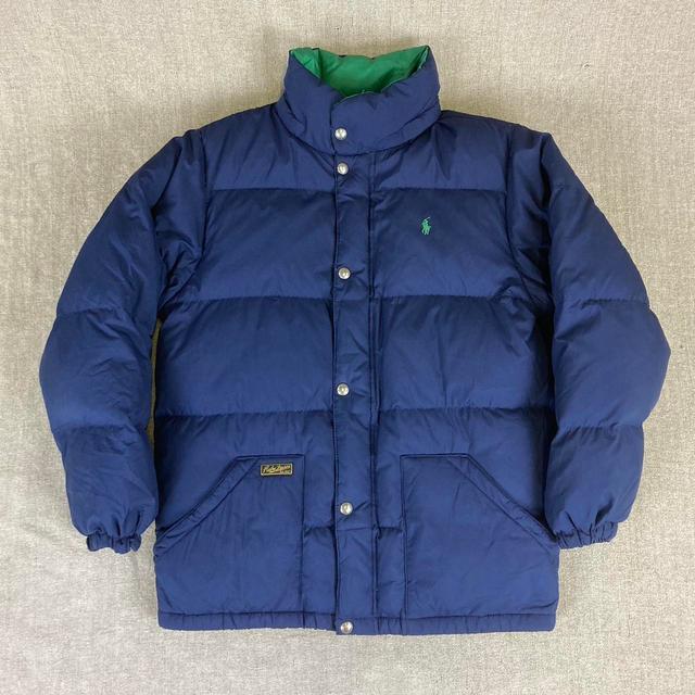 Polo Ralph Lauren Women's Puffer - Navy - L on Productcaster.