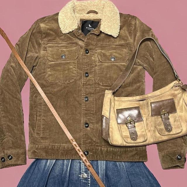 Vintage Women's Lightweight Jacket - Brown - S on Productcaster.