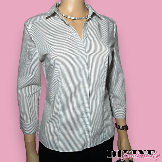 Vintage Women's Shirt - Grey/White - 8 on Productcaster.