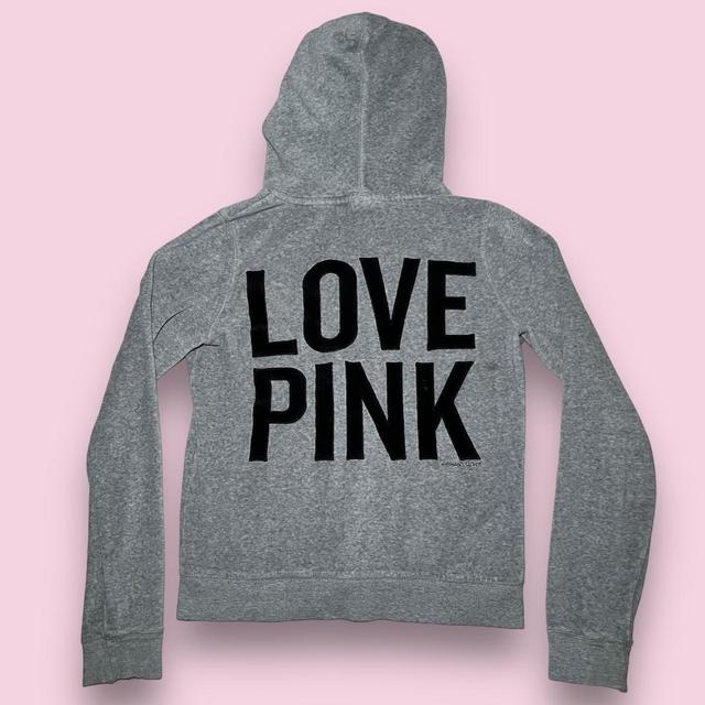 Victoria's Secret PINK Women's Hoodie - Grey/Black - S on Productcaster.