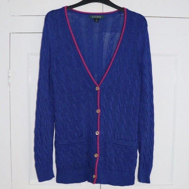 Ralph Lauren Women's Cardigan - Blue - S on Productcaster.