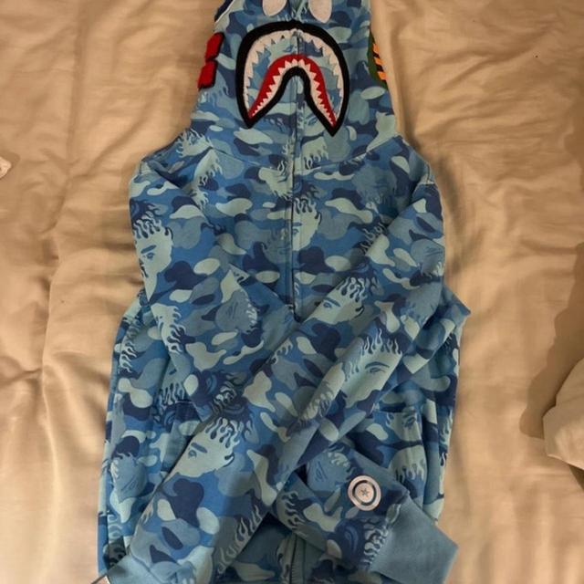 BAPE Men's Hoodie - Blue - M on Productcaster.