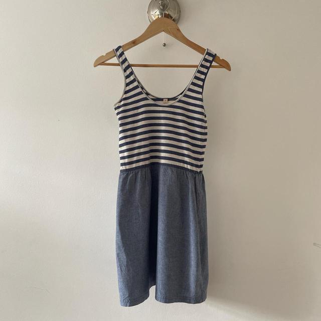 Cotton On Women's A-line Dress - Blue/Grey - 8 on Productcaster.