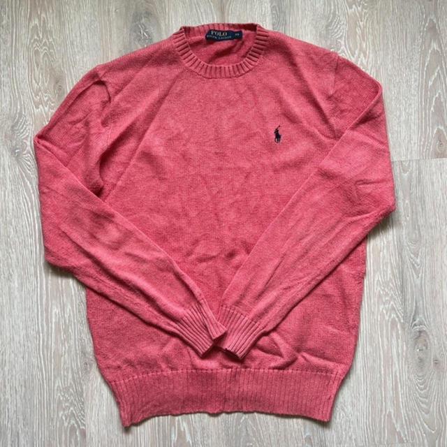 Ralph Lauren Men's Jumper - Red/Pink - XS on Productcaster.