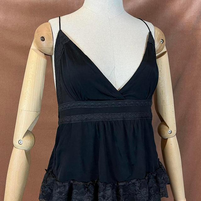 Vintage Women's Slip Dress - Black - 14 on Productcaster.