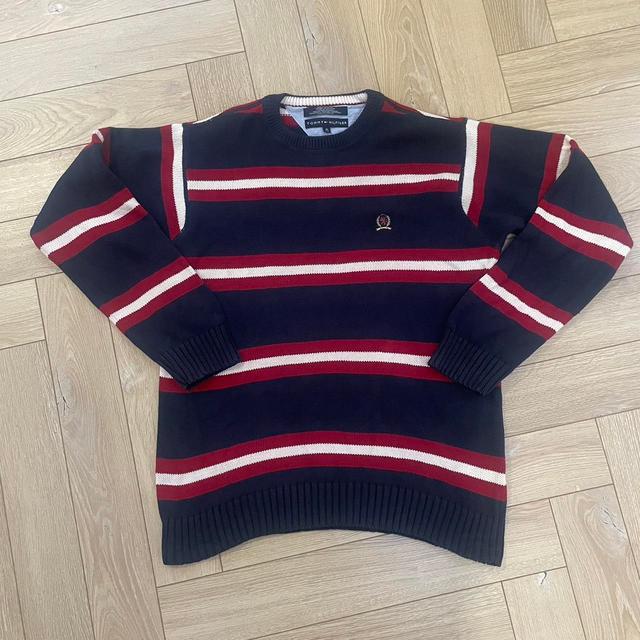 Tommy Hilfiger Men's Sweatshirt - Blue/Red - M on Productcaster.