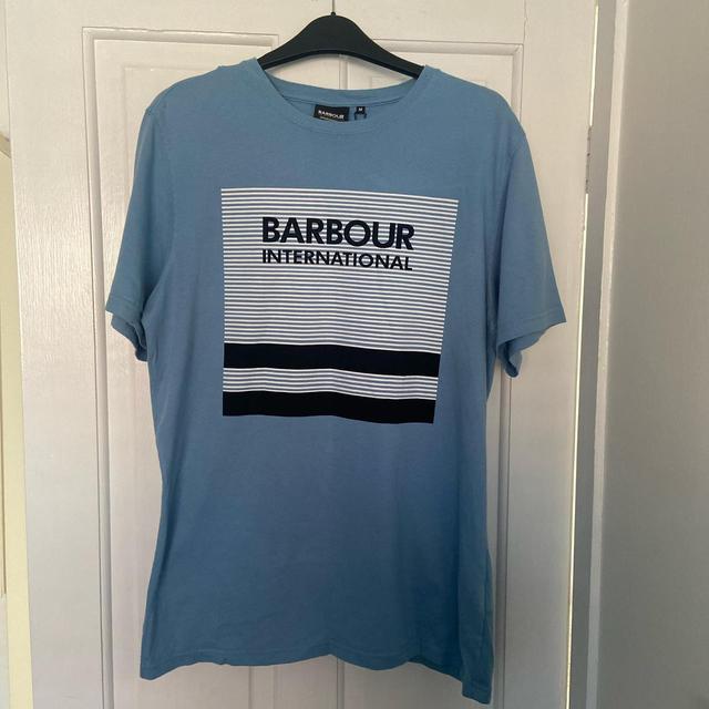 Barbour Men's T-shirt - Blue - M on Productcaster.