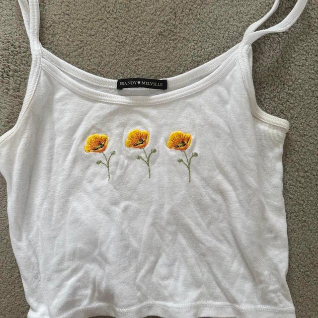 Brandy Melville Women's Vest - White - S on Productcaster.