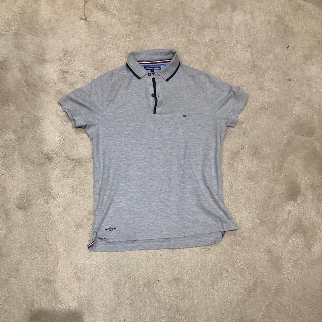 Tommy Hilfiger Men's Polo shirt - Grey - M on Productcaster.