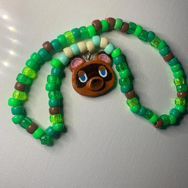 Kids' Necklace - Brown/Green on Productcaster.