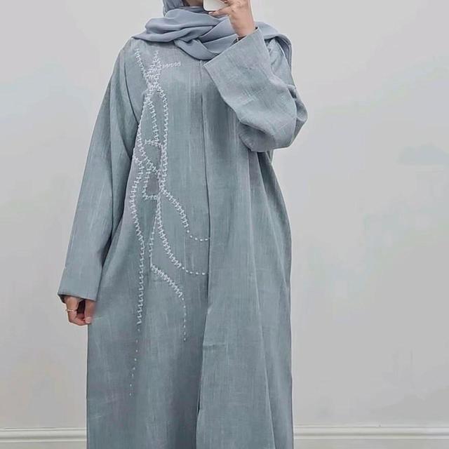 Handmade Women's Maxi Dress - Grey/Blue on Productcaster.