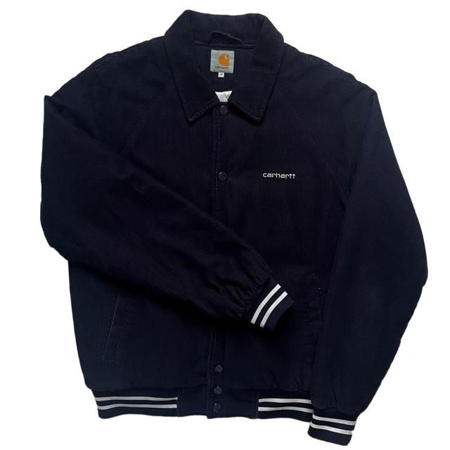 Carhartt Men's Bomber Jacket - Navy - M on Productcaster.