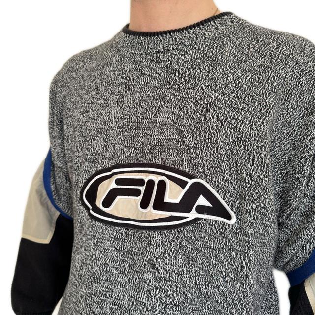 Fila Men's Jumper - Black - L on Productcaster.