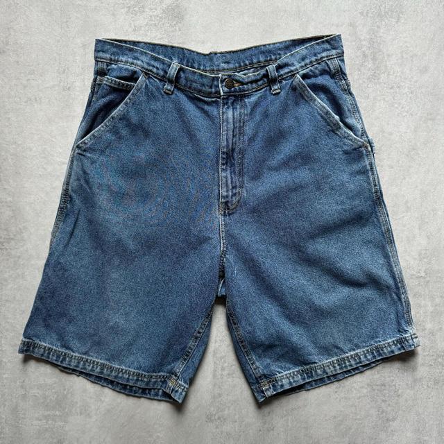 Vintage Men's Shorts - Blue/Navy - 34" on Productcaster.