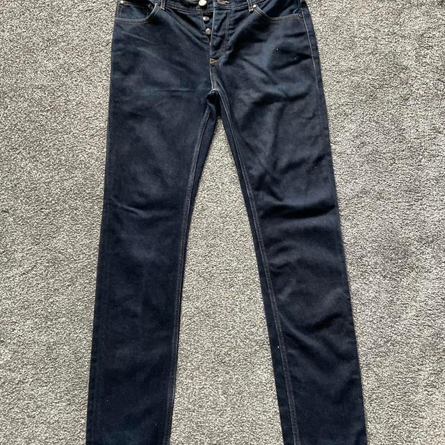 River Island Men's Straight leg Jeans - Navy - 32" on Productcaster.