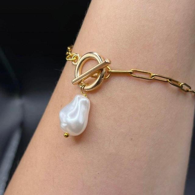 Women's Bracelet - Gold/White on Productcaster.