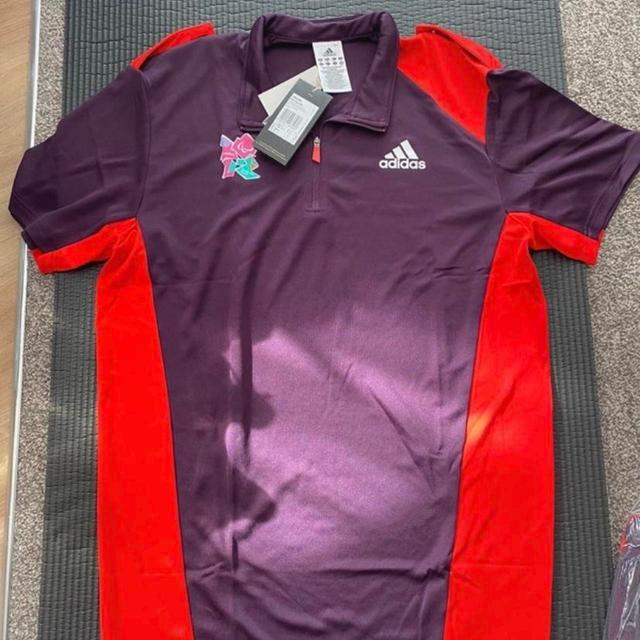 Adidas Men's Polo shirt - Multi/Purple - M on Productcaster.