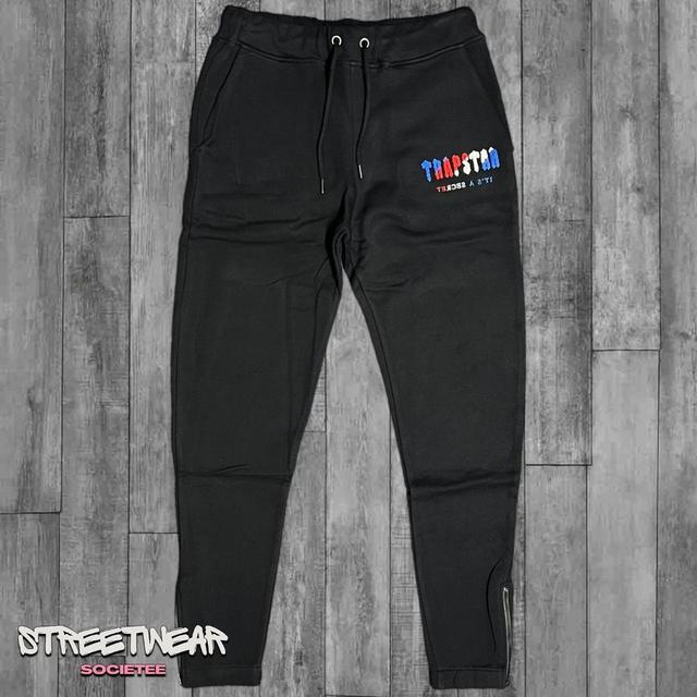 Trapstar Men's Sweatpants - Black/Blue - M on Productcaster.