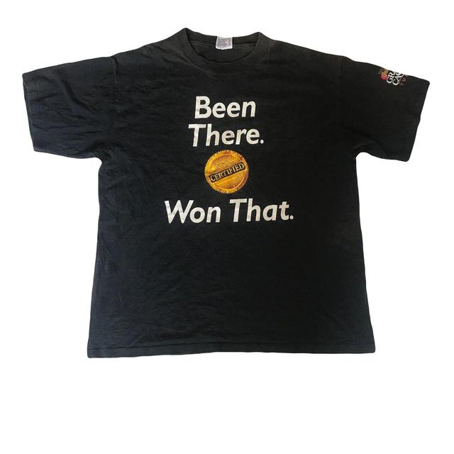 Vintage Men's T-shirt - Black - XL on Productcaster.