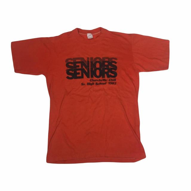 Vintage Men's T-shirt - Orange - L on Productcaster.