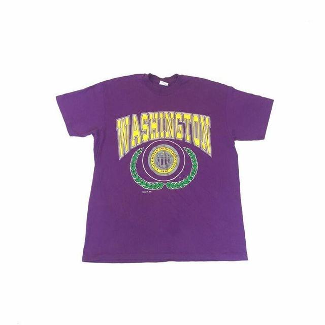 Vintage Men's T-shirt - Purple - XL on Productcaster.